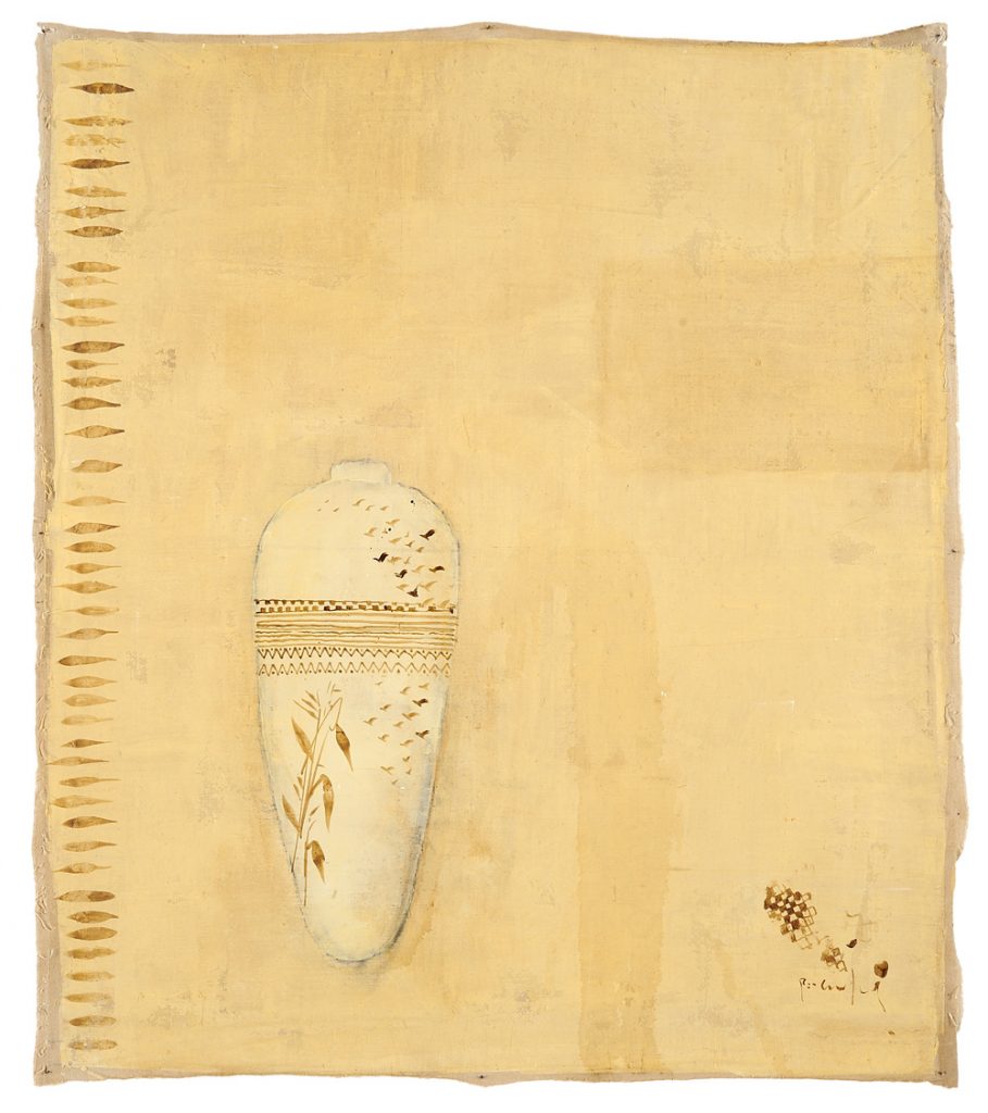 Ombra cinese, 2009, tecnica mista su tela, cm 102 x 90.