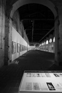 Allestimento della mostra alle Pagliere di Palazzo Pitti - Firenze - Foto di Bruno Bruchi.